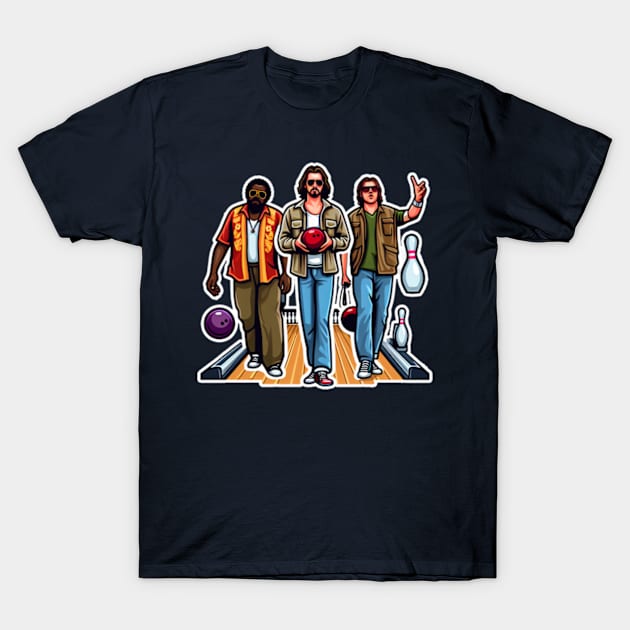 Dude, Let's Go Bowling T-Shirt by elegantelite